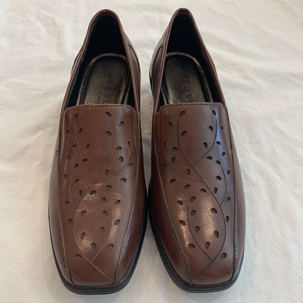 NWOT Aravon by‎ New Balance Kiley Premium Leather Slip-On Loafer Brown Size 7 - Picture 12 of 13